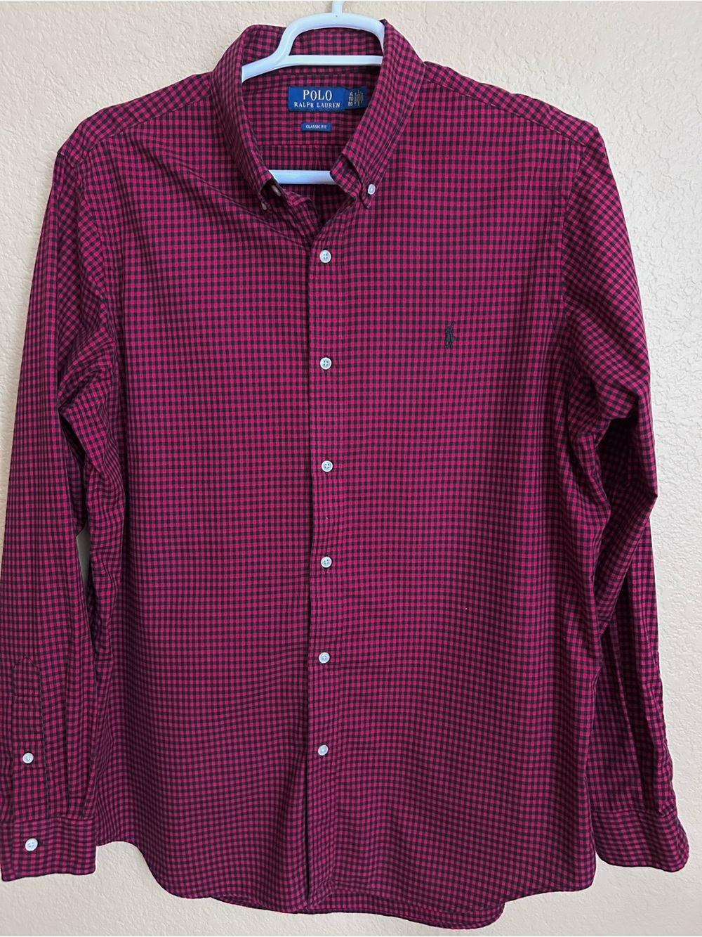 Polo Ralph Lauren Classic Fit Gingham Long Sleeve Button Down Shirt - Picture 2 of 7